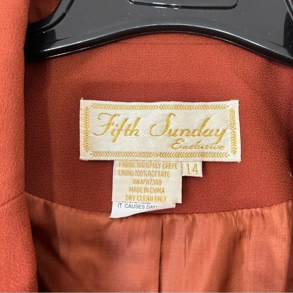 Vintage 70s Fifth Sunday Exclusive Sequin Shell Blazer Jacket plus size 14 - Picture 4 of 7